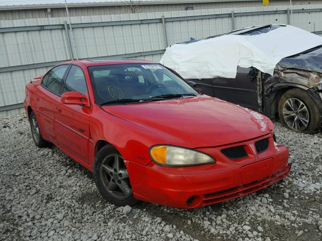 1G2NW52E81C224132 - 2001 PONTIAC GRAND AM G RED photo 1