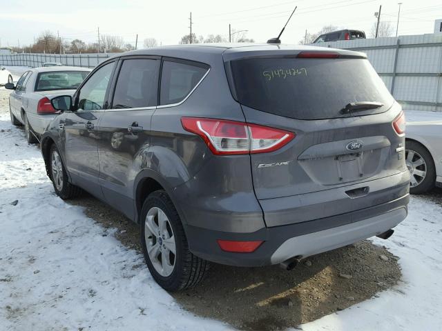 1FMCU0GX1EUA62166 - 2014 FORD ESCAPE SE GRAY photo 3