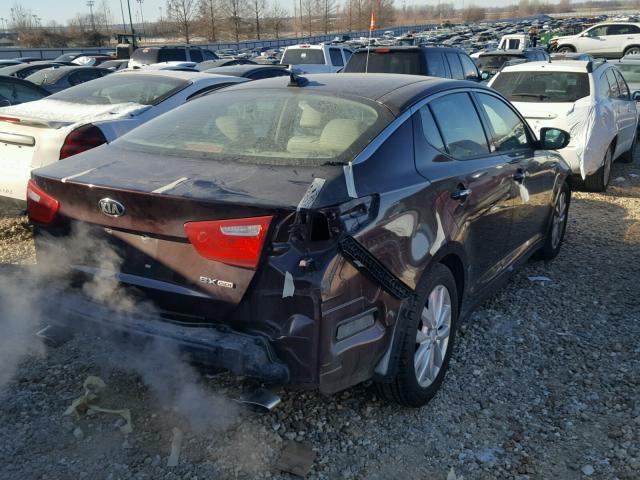 5XXGN4A7XEG283225 - 2014 KIA OPTIMA EX PURPLE photo 4