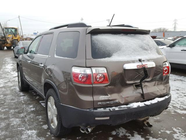 1GKER23787J142668 - 2007 GMC ACADIA SLT 棕色 照片 3