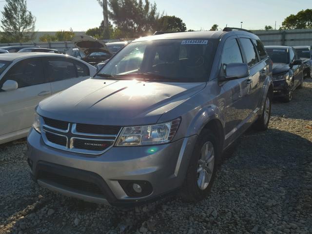 3C4PDCBG2FT551976 - 2015 DODGE JOURNEY SX SILVER photo 2