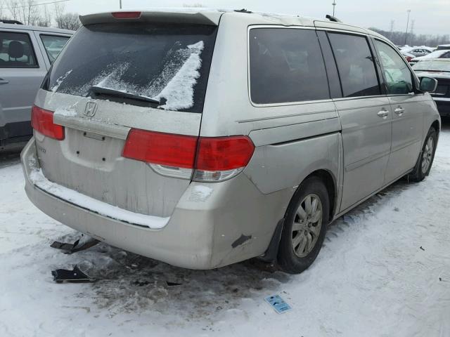 5FNRL38478B105865 - 2008 HONDA ODYSSEY EX SILVER photo 4