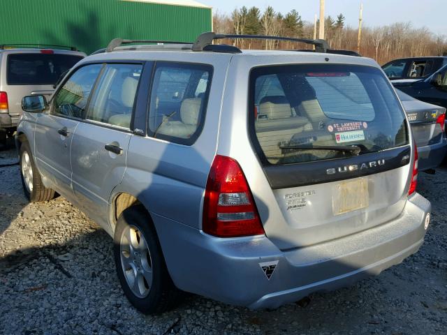 JF1SG65654H748549 - 2004 SUBARU FORESTER 2 SILVER photo 3