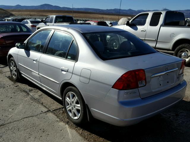 2HGES26773H528118 - 2003 HONDA CIVIC EX SILVER photo 3