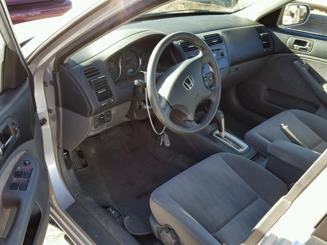 2HGES26773H528118 - 2003 HONDA CIVIC EX SILVER photo 9