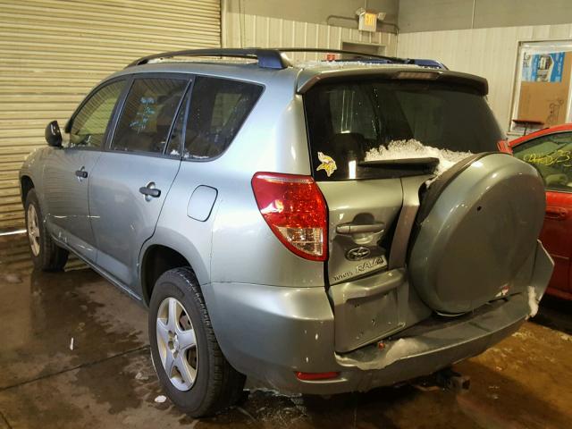 JTMBD33VX76028689 - 2007 TOYOTA RAV4 BLUE photo 3