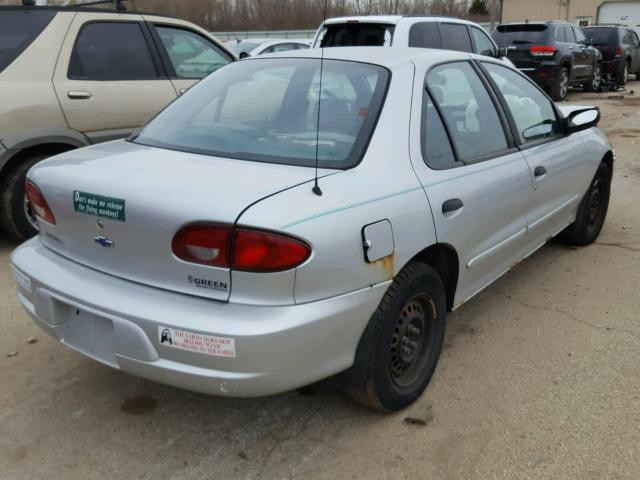 1G1JC524017196709 - 2001 CHEVROLET CAVALIER B SILVER photo 4