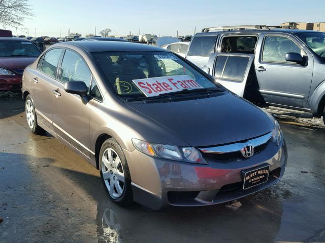 2HGFA1F56BH530943 - 2011 HONDA CIVIC LX GRAY photo 1