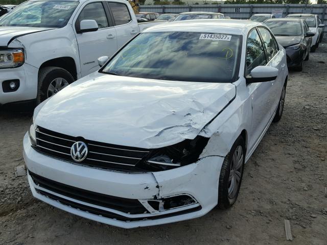 3VW167AJXHM294614 - 2017 VOLKSWAGEN JETTA S WHITE photo 2