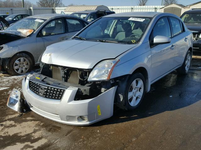 3N1AB61E78L743932 - 2008 NISSAN SENTRA 2.0 SILVER photo 2