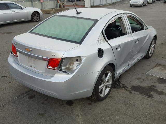 1G1PG5SC1C7114396 - 2012 CHEVROLET CRUZE LT SILVER photo 4