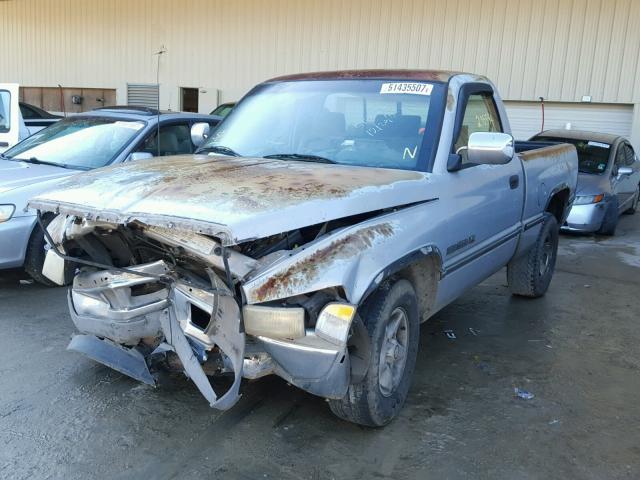 1B7HC16Y8TS572987 - 1996 DODGE RAM 1500 SILVER photo 2