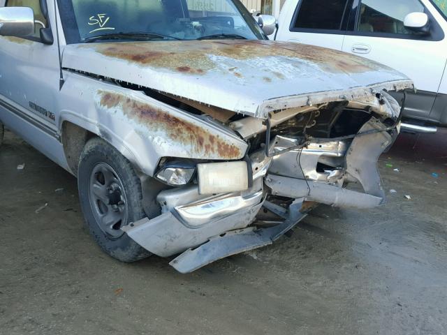 1B7HC16Y8TS572987 - 1996 DODGE RAM 1500 SILVER photo 9