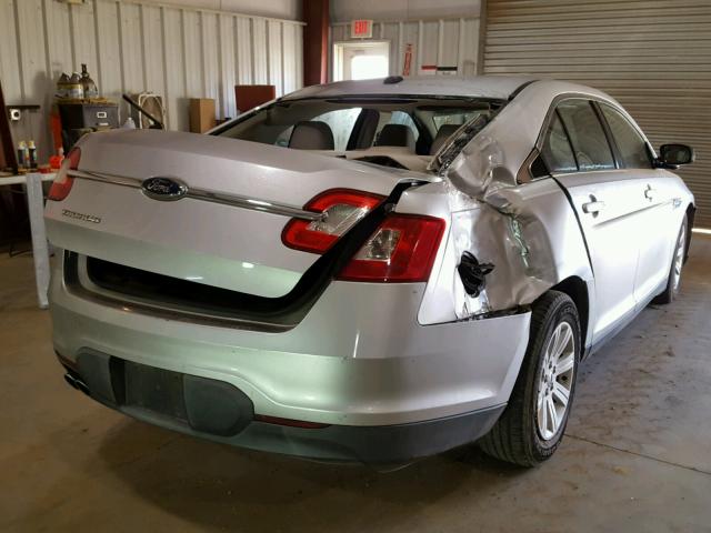 1FAHP2DW3AG111830 - 2010 FORD TAURUS SE SILVER photo 4