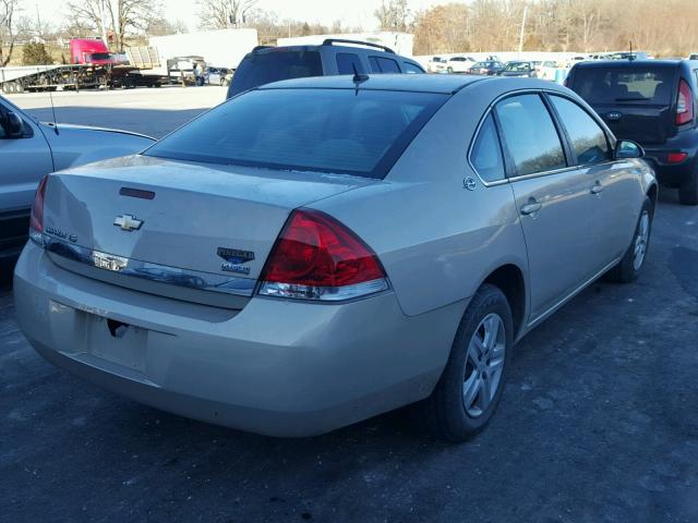 2G1WB58K489241898 - 2008 CHEVROLET IMPALA LS BEIGE photo 4