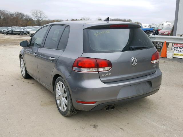 WVWNM7AJ5AW422760 - 2010 VOLKSWAGEN GOLF 灰色 照片 3