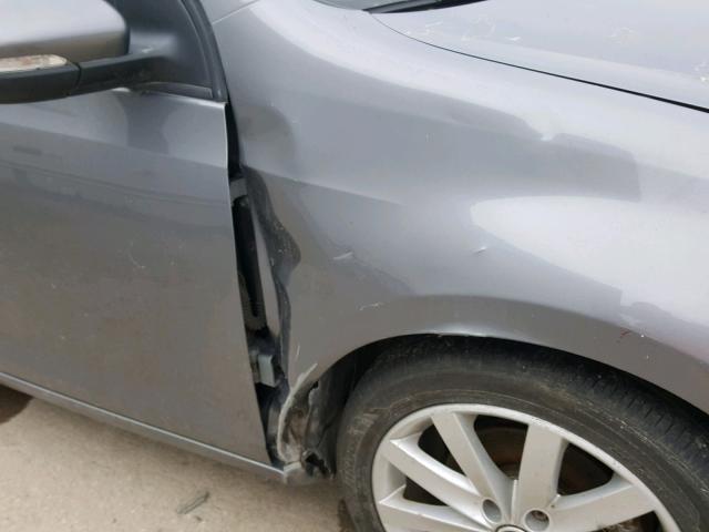 WVWNM7AJ5AW422760 - 2010 VOLKSWAGEN GOLF 灰色 照片 9