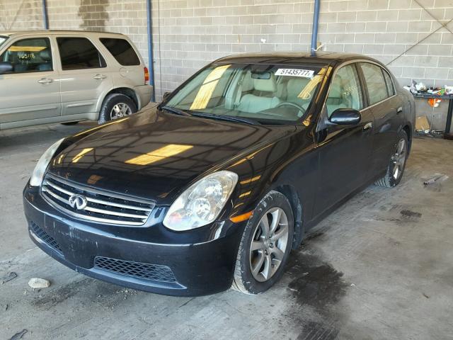 JNKCV51E26M501266 - 2006 INFINITI G35 BLACK photo 2