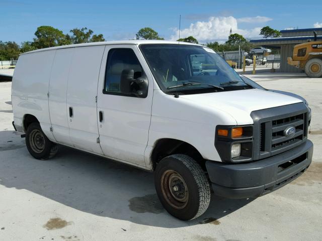 1FTNE1EW7EDA67432 - 2014 FORD ECONOLINE WHITE photo 1