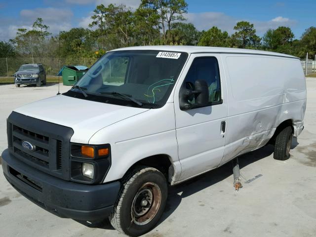 1FTNE1EW7EDA67432 - 2014 FORD ECONOLINE WHITE photo 2