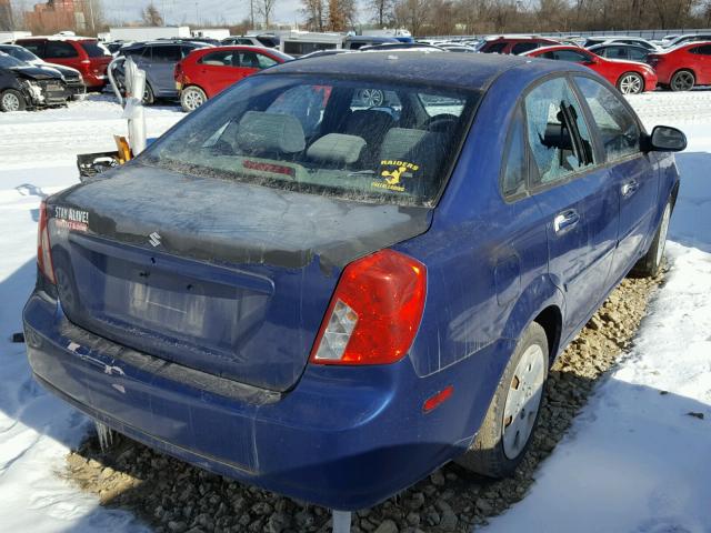 KL5JD56Z66K329459 - 2006 SUZUKI FORENZA BLUE photo 4