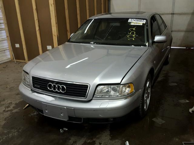 WAUFL54D8YN006703 - 2000 AUDI A8 QUATTRO SILVER photo 2