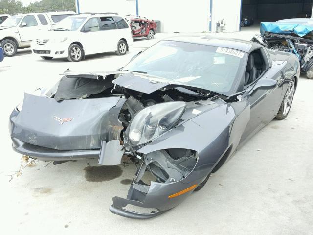 1G1YY26W895103369 - 2009 CHEVROLET CORVETTE BLACK photo 2