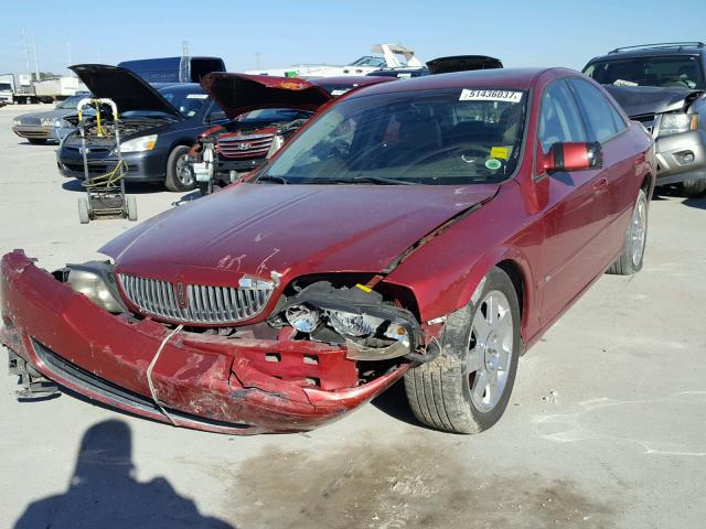 1LNHM87A94Y631823 - 2004 LINCOLN LS RED photo 2