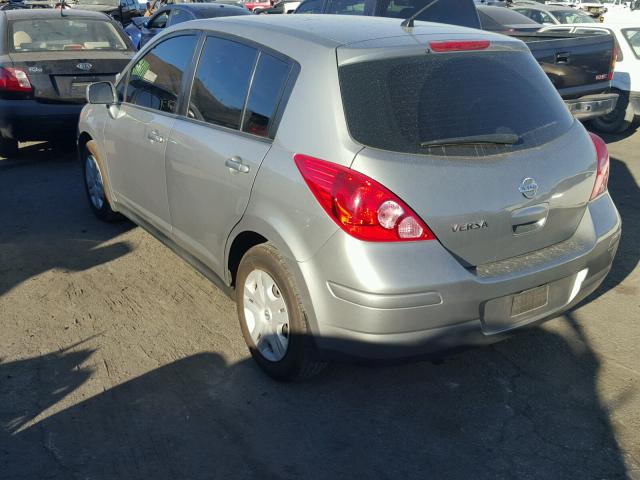 3N1BC1CPXCK196723 - 2012 NISSAN VERSA S GRAY photo 3