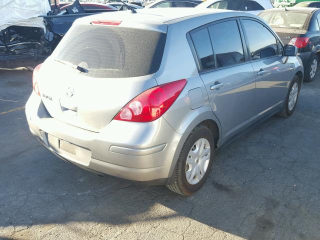 3N1BC1CPXCK196723 - 2012 NISSAN VERSA S GRAY photo 4