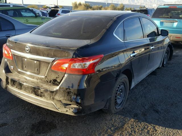 3N1AB7AP5GY250114 - 2016 NISSAN SENTRA S BLACK photo 4