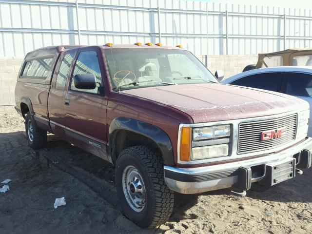 1GTHK39F8PE555877 - 1993 GMC SIERRA K35 MAROON photo 1