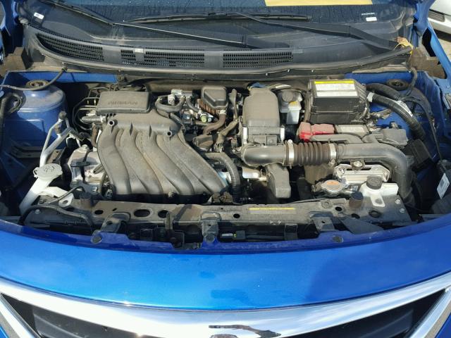 3N1CN7AP8HL836076 - 2017 NISSAN VERSA S BLUE photo 7