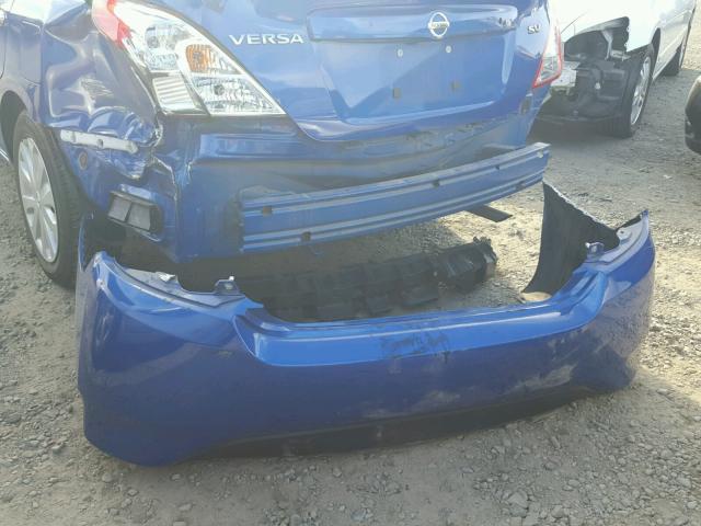 3N1CN7AP8HL836076 - 2017 NISSAN VERSA S BLUE photo 9