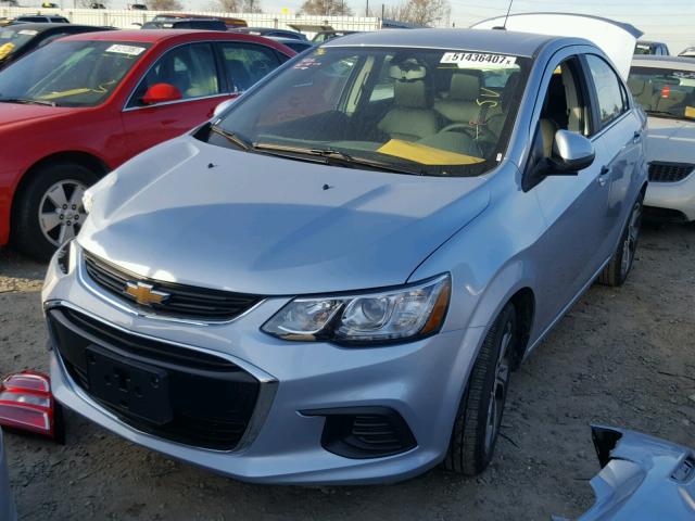 1G1JF5SB8J4104804 - 2018 CHEVROLET SONIC PREM BLUE photo 2