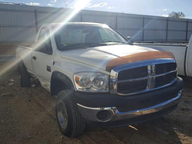 3D7KS26D27G791989 - 2007 DODGE RAM 2500 S თეთრი ფოტო 1