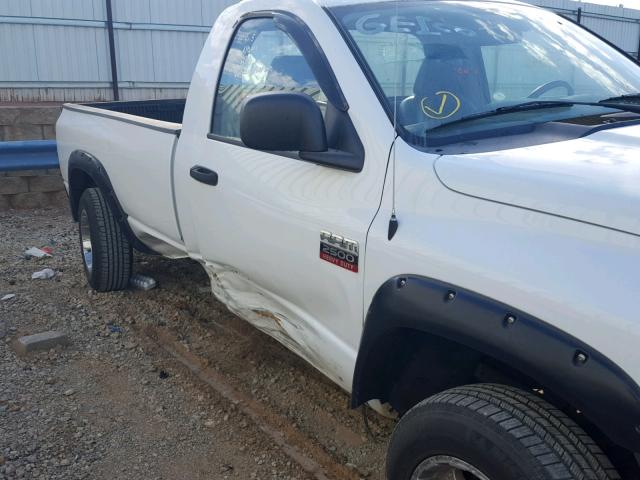 3D7KS26D27G791989 - 2007 DODGE RAM 2500 S თეთრი ფოტო 9