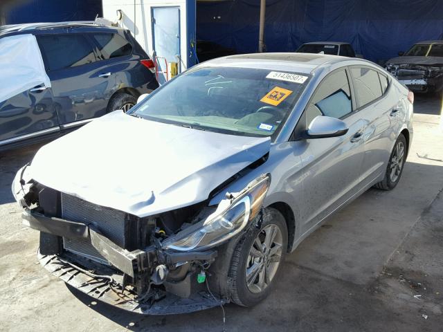 5NPD84LF4HH154713 - 2017 HYUNDAI ELANTRA SE SILVER photo 2