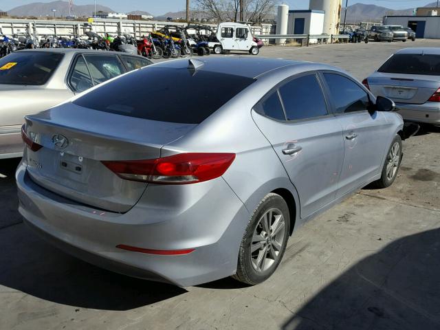 5NPD84LF4HH154713 - 2017 HYUNDAI ELANTRA SE SILVER photo 4