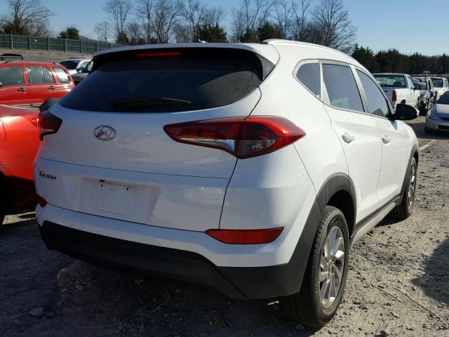 KM8J33A45HU452198 - 2017 HYUNDAI TUCSON LIM WHITE photo 4