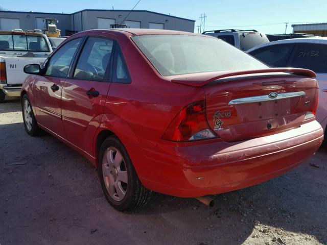 1FAFP38312W231503 - 2002 FORD FOCUS ZTS RED photo 3