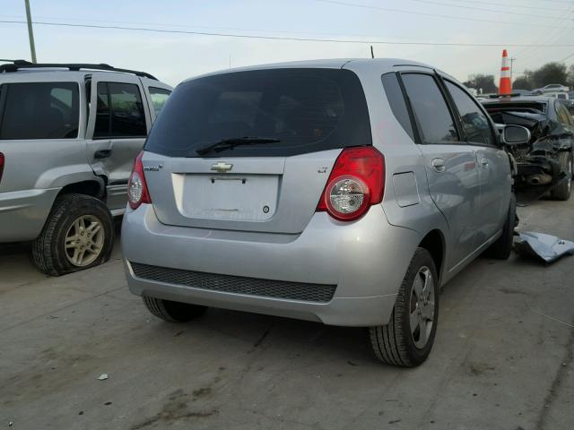 KL1TD6DE2BB146909 - 2011 CHEVROLET AVEO LS SILVER photo 4