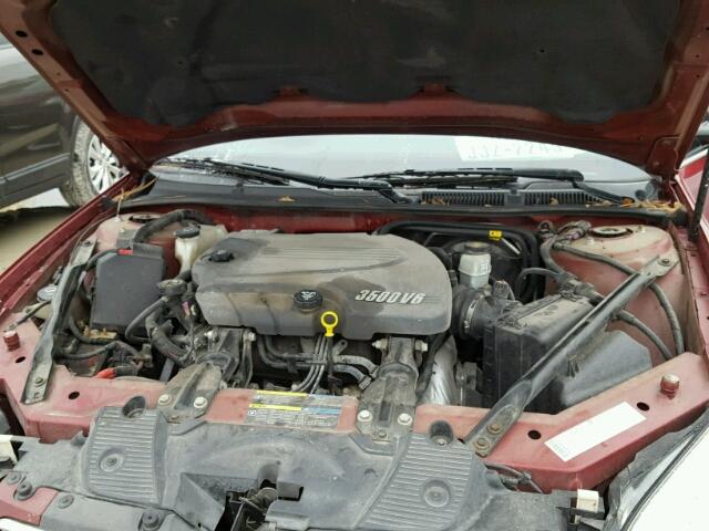 2G1WT55K869110939 - 2006 CHEVROLET IMPALA LT RED photo 7