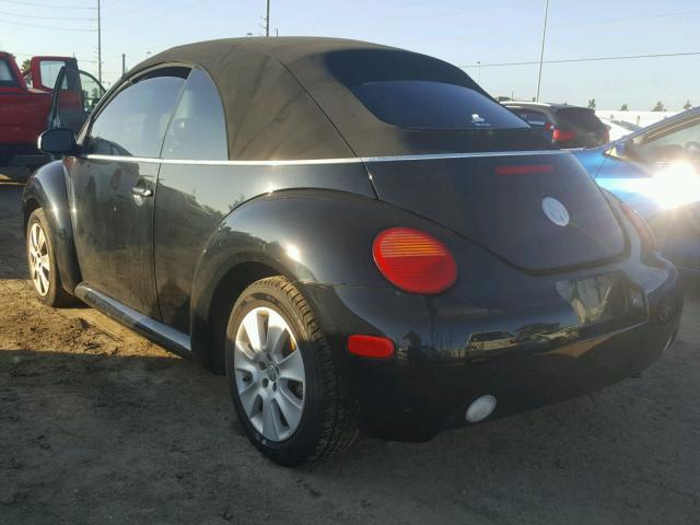 3VWCM31Y85M311278 - 2005 VOLKSWAGEN NEW BEETLE 黑色 照片 3