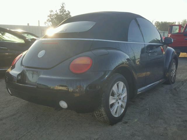 3VWCM31Y85M311278 - 2005 VOLKSWAGEN NEW BEETLE 黑色 照片 4