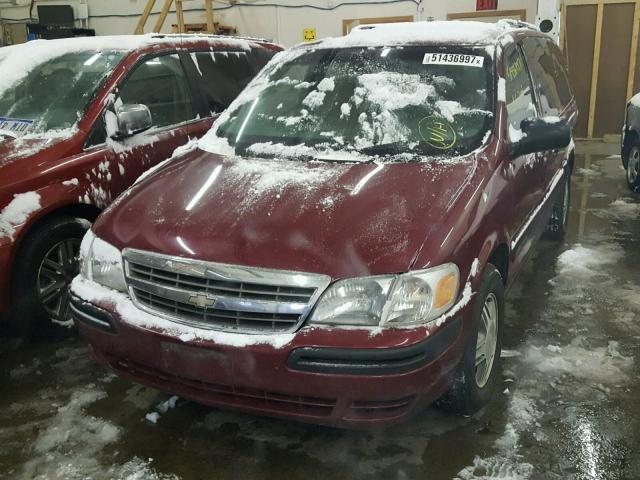 1GNDX03E04D171387 - 2004 CHEVROLET VENTURE MAROON photo 2