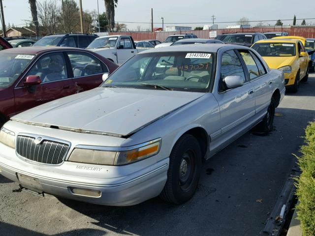 2MELM74W6TX634801 - 1996 MERCURY GRAND MARQ SILVER photo 2