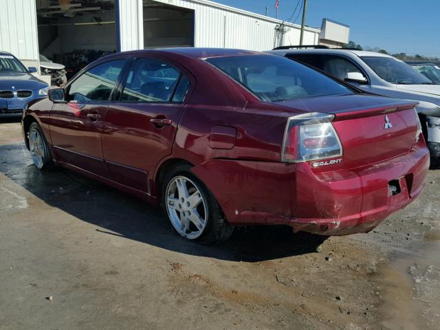 4A3AB76S54E133794 - 2004 MITSUBISHI GALANT GTS BURGUNDY photo 3