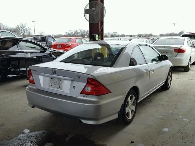 1HGEM22904L056916 - 2004 HONDA CIVIC EX SILVER photo 4