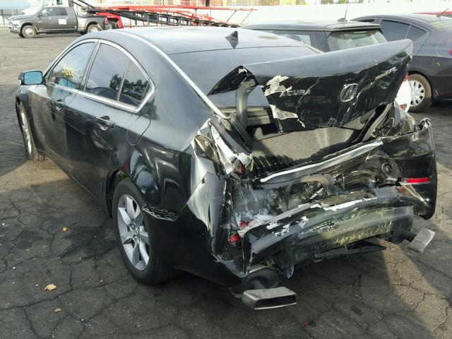 19UUA8F25CA003160 - 2012 ACURA TL BLACK photo 3